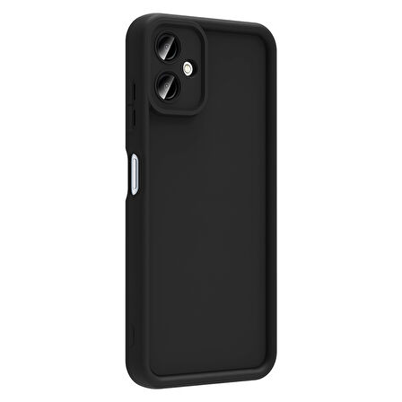 Galaxy A06 Kılıf Kamera Korumalı HGEA Ananas Kapak - Siyah