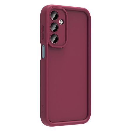Galaxy A26 Kılıf Kamera Korumalı KLFS Ananas Kapak - Mürdüm