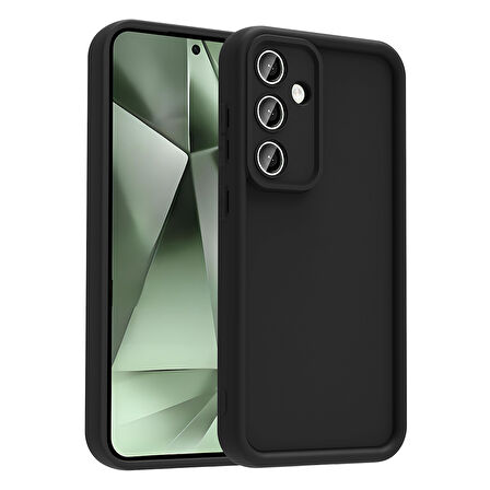 Galaxy S24 FE Kılıf Kamera Korumalı ZYL Ananas Kapak - Siyah