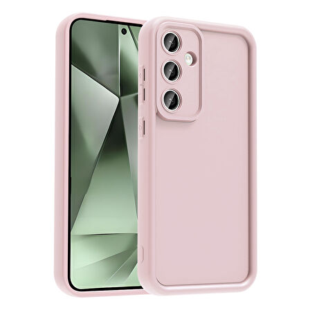 Galaxy S24 FE Kılıf Kamera Korumalı ALT Ananas Kapak - Pembe