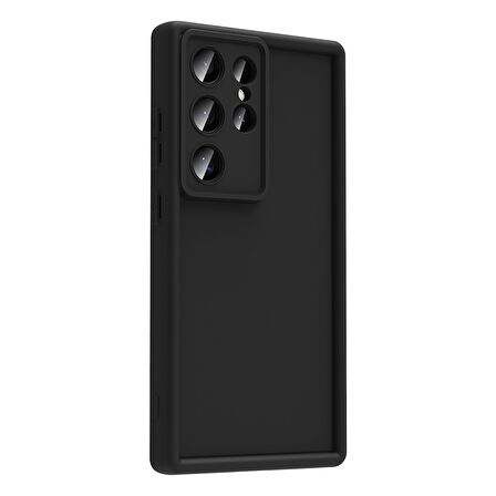 Galaxy S24 Ultra Kılıf Kamera Korumalı UZRM Ananas Kapak - Siyah