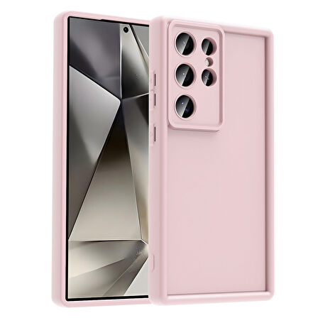 Galaxy S24 Ultra Kılıf Kamera Korumalı FRMS Ananas Kapak - Pembe
