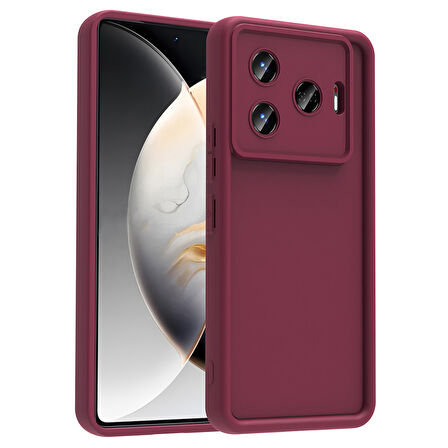 Tecno Camon 30 Pro 5G Kılıf Kamera Korumalı FRMS Ananas Kapak - Mürdüm