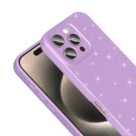 iPhone 16 Pro Max Kılıf Kamera Korumalı Simli Silikon Üstün Koruma SystemCom