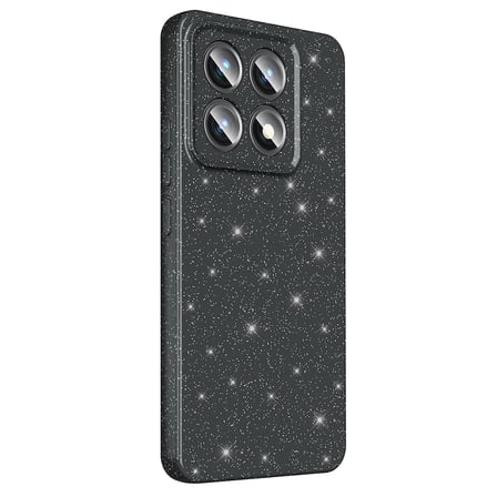 14T Pro Kılıf Kamera Korumalı Simli Lüks NRTK Koton Kapak - Açık Pembe