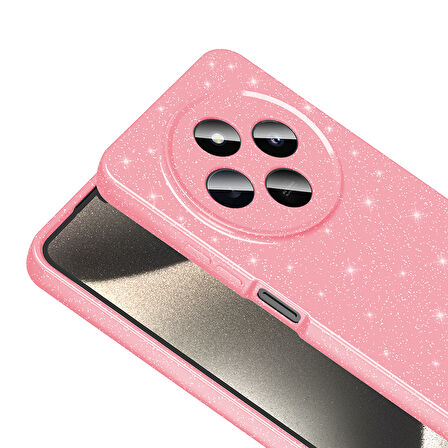 Redmi 14C 4G Kılıf Kamera Korumalı Simli Lüks MBTM Koton Kapak - Siyah