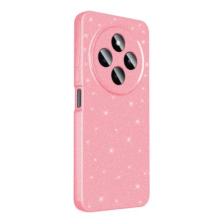 Redmi 14C 4G Kılıf Kamera Korumalı Simli Lüks NRTK Koton Kapak - Açık Pembe