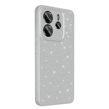 Xiaomi Redmi Note 14 4G Kılıf Kamera Korumalı Simli Silikon Üstün Koruma MNC