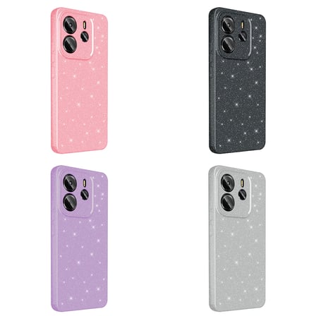 Xiaomi Redmi Note 14 4G Kılıf Kamera Korumalı Simli Silikon Üstün Koruma Novatech
