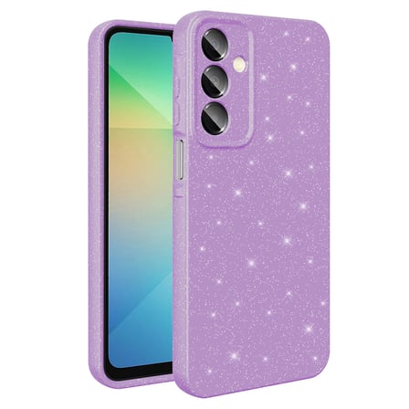 Galaxy A16 Kılıf Kamera Korumalı Simli Silikon Üstün Koruma Novatech