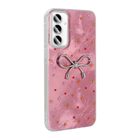 Galaxy A55 Kılıf Kamera Korumalı Figürlü Zore Ponti Silikon Kapak - Beyaz