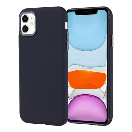 iPhone 11 Kılıf Ultra İnce Magsafe Karbon Fiber Görünümlü İnce Hafif Novatech