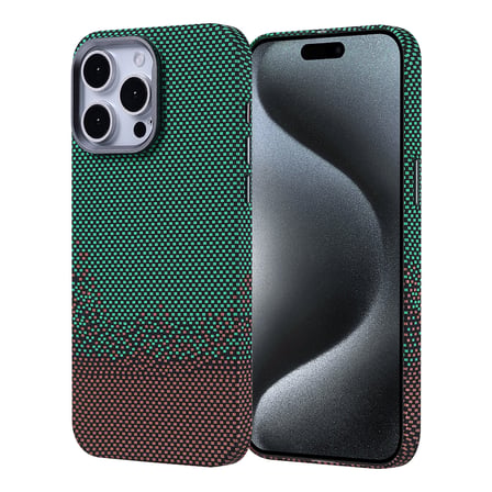 iPhone 15 Pro Kılıf Ultra İnce Magsafe Karbon Fiber Görünümlü İnce Hafif Novatech