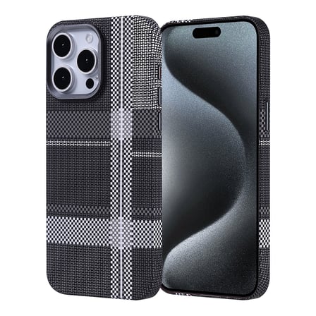 iPhone 15 Pro Kılıf Ultra İnce Magsafe Karbon Fiber Görünümlü İnce Hafif Novatech