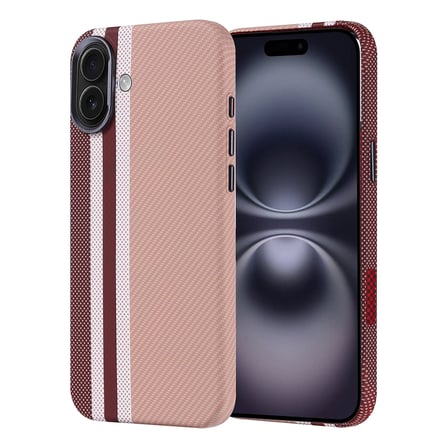 iPhone 16 Plus Kılıf Ultra İnce Magsafe Karbon Fiber Görünümlü İnce Hafif Alan Tech