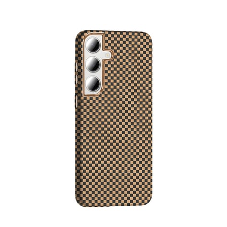 Galaxy S24 FE Kılıf M-safe Şarj Özellikli Karbon Fiber Görünümlü EFFX Gros Kapak - Siyah-Lacivert