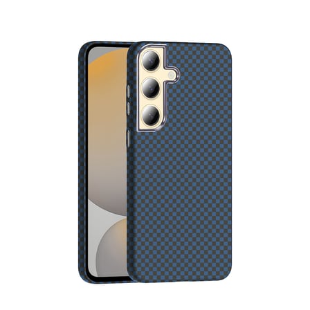 Galaxy S24 Plus Kılıf M-safe Şarj Özellikli Karbon Fiber Görünümlü NRTK Gros Kapak - Siyah