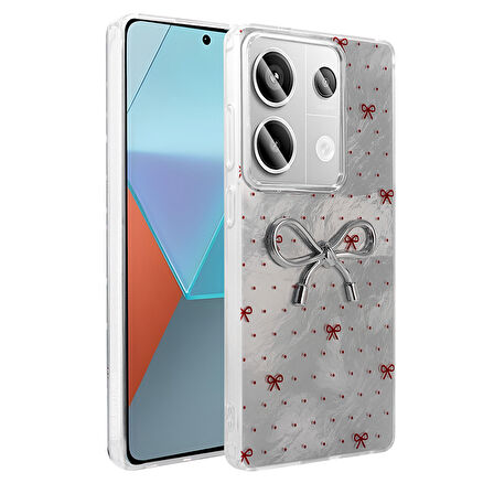 Xiaomi Redmi Note 13 Pro 4G Kılıf Kamera Korumalı Figürlü Ponti Silikon Kapak