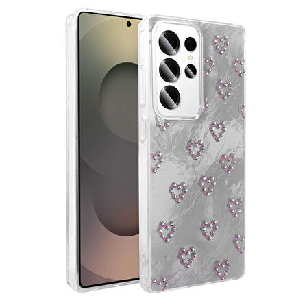 Galaxy S25 Ultra Kılıf Kamera Korumalı Figürlü Zore Ponti Silikon Kapak - Açık Mavi