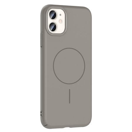 iPhone 11 Kılıf Magsafe Şarj Özellikli Zore Ruby Silikon Kapak - Siyah