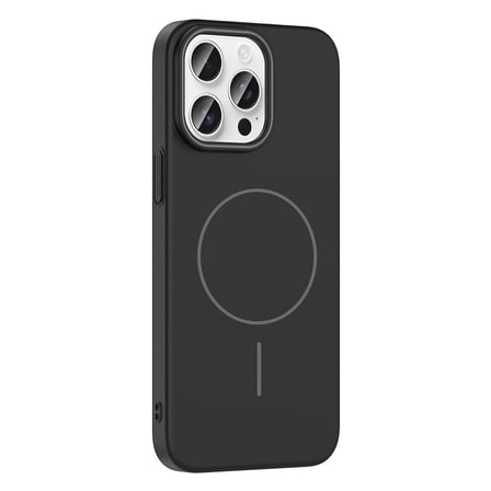 iPhone 14 Pro Max Kılıf Magsafe Şarj Özellikli Zore Ruby Silikon Kapak - Gri