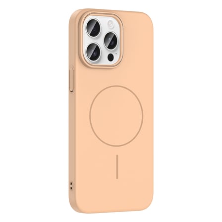iPhone 14 Pro Max Kılıf Magsafe Şarj Özellikli Zore Ruby Silikon Kapak - Gri