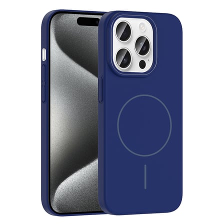 iPhone 15 Pro Kılıf İnce MagSafe Kamera Yükseltili Yumuşak Silikon Novatech