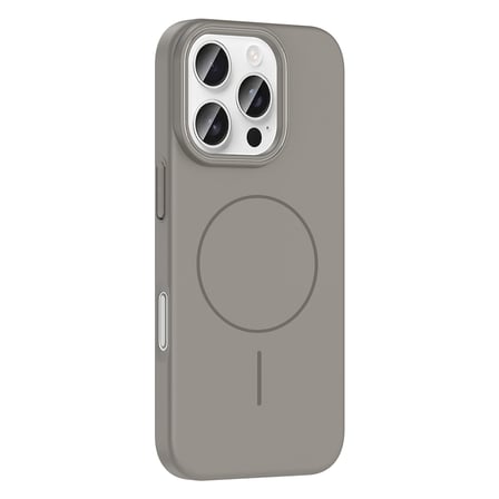 iPhone 16 Pro Max Kılıf Magsafe Şarj Özellikli Zore Ruby Silikon Kapak - Siyah