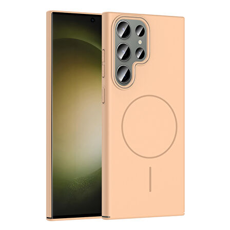 Galaxy S24 Ultra Kılıf Magsafe Şarj Özellikli Zore Ruby Silikon Kapak - Lacivert