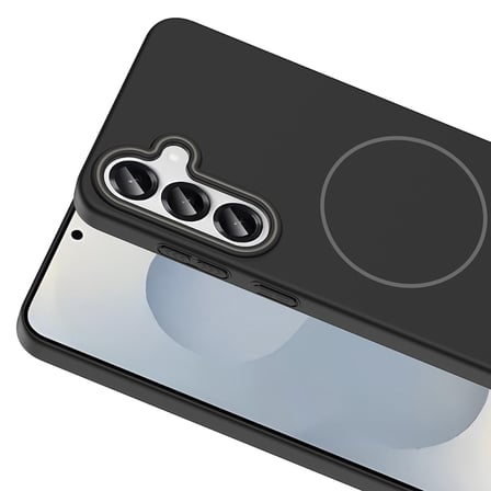 Galaxy S25 Plus Kılıf İnce MagSafe Kamera Yükseltili Yumuşak Silikon BUTAM