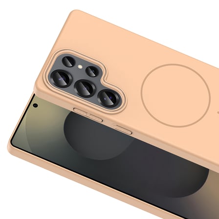 Galaxy S25 Ultra Kılıf İnce MagSafe Kamera Yükseltili Yumuşak Silikon Novatech