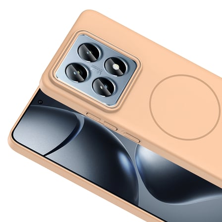 Xiaomi 14T Pro Kılıf İnce MagSafe Kamera Yükseltili Yumuşak Silikon Novatech