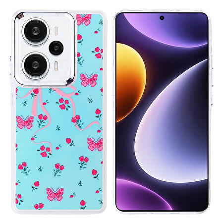 Redmi Note 13 Pro 4G Kılıf Airbag Tasarımlı UCY Hadra Kapak - Kelebek