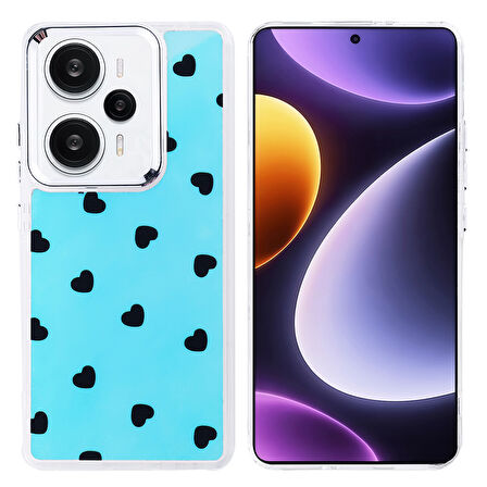 Redmi Note 13 Pro 4G Kılıf Airbag Tasarımlı SYS Hadra Kapak - Kalp