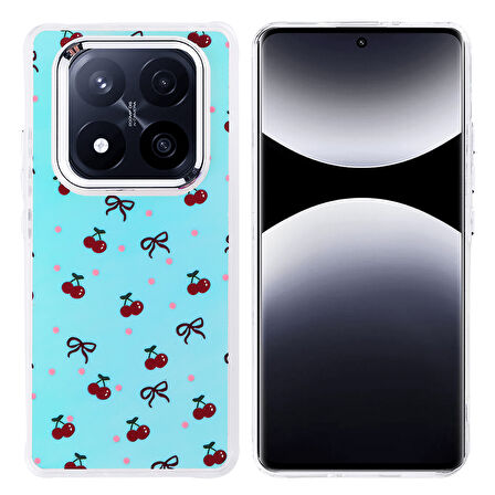 Redmi Note 14 Pro Plus Kılıf Airbag Tasarımlı ALT Hadra Kapak - Kiraz