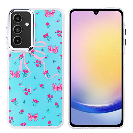 Galaxy A25 Kılıf Airbag Tasarımlı UCY Hadra Kapak - Kelebek
