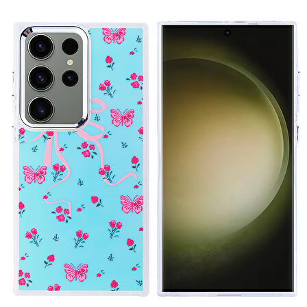 Galaxy S25 Ultra Kılıf Airbag Tasarımlı ALT Hadra Kapak - Kiraz