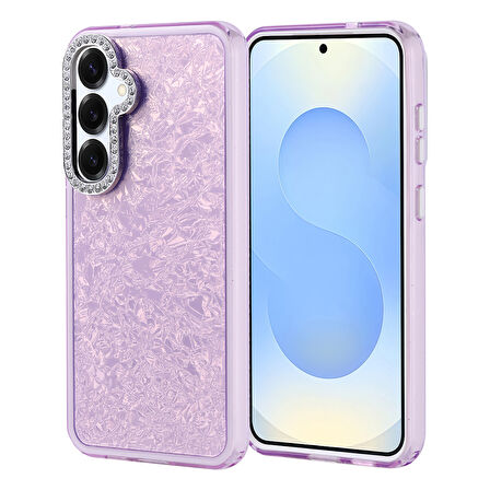 Samsung Galaxy S25 Plus Kılıf Taşlı Tasarımlı Kapi Kapak