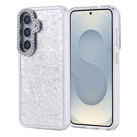 Samsung Galaxy S24 Kılıf Taşlı Tasarımlı Kapi Kapak