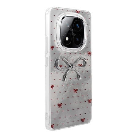 Poco X7 Kılıf Kamera Korumalı Figürlü Zore Ponti Silikon Kapak - Beyaz