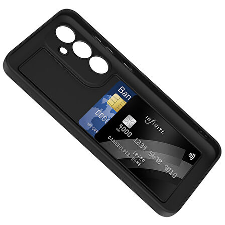 Galaxy S24 FE Kılıf Kamera Korumalı Kartlık Hazneli SYS Vitra Kapak - Mürdüm