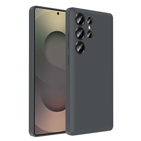 Galaxy S25 Ultra Kılıf Kamera Korumalı Kartlık Hazneli OMSY Vitra Kapak - Mürdüm