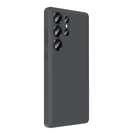 Galaxy S25 Ultra Kılıf Kamera Korumalı Kartlık Hazneli OMSY Vitra Kapak - Mürdüm