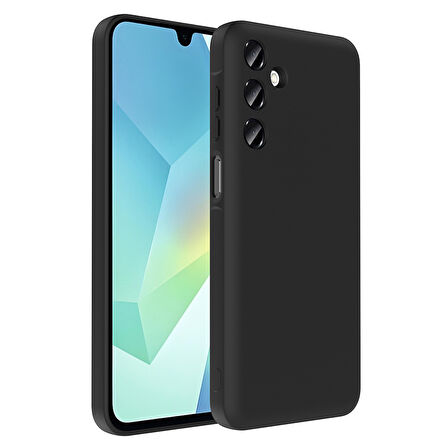 Galaxy A16 Kılıf Kamera Korumalı Kartlık Hazneli UCY Vitra Kapak - Siyah
