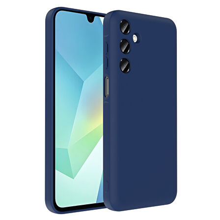 Galaxy A16 Kılıf Kamera Korumalı Kartlık Hazneli UCY Vitra Kapak - Lacivert