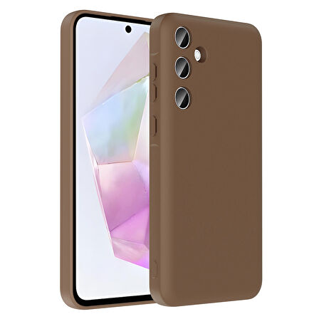 Galaxy A36 Kılıf Kamera Korumalı Kartlık Hazneli BLT Vitra Kapak - Mürdüm