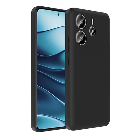 Redmi Note 14 4G Kılıf Kamera Korumalı Kartlık Hazneli OMSY Vitra Kapak - Siyah