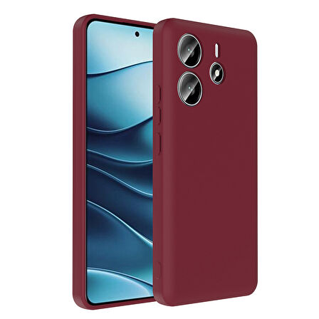 Redmi Note 14 4G Kılıf Kamera Korumalı Kartlık Hazneli KLFS Vitra Kapak - Gri