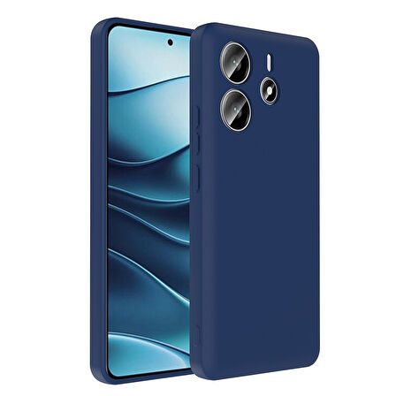 Redmi Note 14 4G Kılıf Kamera Korumalı Kartlık Hazneli FRMS Vitra Kapak - Lacivert