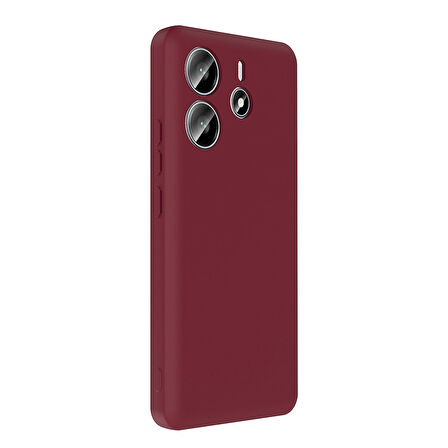 Redmi Note 14 4G Kılıf Kamera Korumalı Kartlık Hazneli MKST Vitra Kapak - Kahverengi